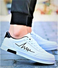 White Printed Sneakers For MenName: White Printed Sneakers For MenMaterial: MeshSole Material: RubberFastening & Back Detail: Lace-UpMultipack: 1Sizes:IND-6, IND-7, IND-8, IND-9, IND-10Care Instructions: Rotate your pair of shoes once every other day, allowing them to de-odorize and retain their shapes. Use shoe bags to prevent any stains or mildew.Just wipe with clean,dry cloth to - White, 7