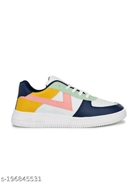  Fashionate Men SneakersMaterial: SyntheticSole Material: PVCPattern: SolidFastening & Back Detail: Lace-UpNet Quantity (N): 1Sizes: IND-6, IND-7, IND-8, IND-9, IND-10Country of Origin: India - White, 10