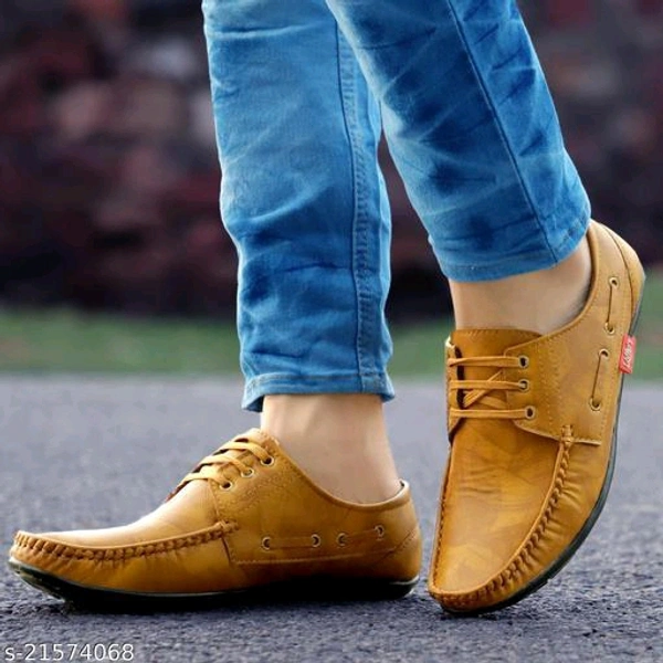 : Stylish Men's Synthetic Brown Casual ShoesMaterial: SyntheticSole Material: TprFastening: Slip OnToe Shape: Round ToeNet Quantity (N): 1Sizes: IND-6 (Foot Length Size: 23.4 cm, Foot Width Size: 10 cm) IND-7 (Foot Length Size: 24.3 cm, Foot Width Size: 10.1 cm) IND-8 (Foot Length Size: 25.2 cm, Foot Width Size: 10.1 cm) IND-9  - Brown, 6