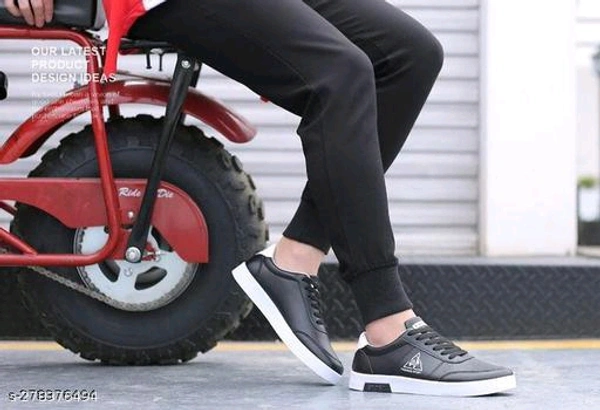 Stylish and Trendy New Design Lightweight, Breathable Walking Sport ShoeMaterial: Syntethic LeatherSole Material: PvcFastening & Back Detail: Lace-UpSizes:IND-6, IND-7, IND-8, IND-9, IND-10"SIKAWA" Shoes Are Designed To Keeping In Mind Durability As Well As Trends, The Most Stylish Range Of Shoes.  - Black, 6