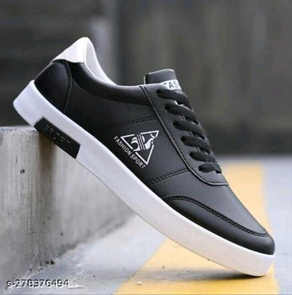 Stylish and Trendy New Design Lightweight, Breathable Walking Sport ShoeMaterial: Syntethic LeatherSole Material: PvcFastening & Back Detail: Lace-UpSizes:IND-6, IND-7, IND-8, IND-9, IND-10"SIKAWA" Shoes Are Designed To Keeping In Mind Durability As Well As Trends, The Most Stylish Range Of Shoes.  - Black, 7