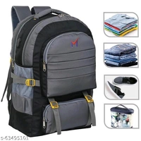 50 L Backpack Premium quality USB port RUCKSACK BAGS FOR MEN AND WOMEN bag  (Grey)Product Name: 50 L Backpack Premium quality USB port RUCKSACK BAGS FOR MEN AND WOMEN bag  (Grey)Material: NylonNo. Of Compartments: 3Product Height: 56 CmProduct Length: 28 CmProduct Width: 33 CmSize: LWater Resistan - Gray, Free Size