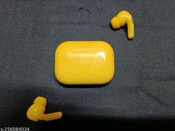  AIRPODS PRO Yellow Airpod Pro with Wireless Charging Case | Active Noise Cancellation | Wireless Mobile Bluetooth Compatible with Android & iOS DevicesBluetooth Headphones  - Yellow, Free Size