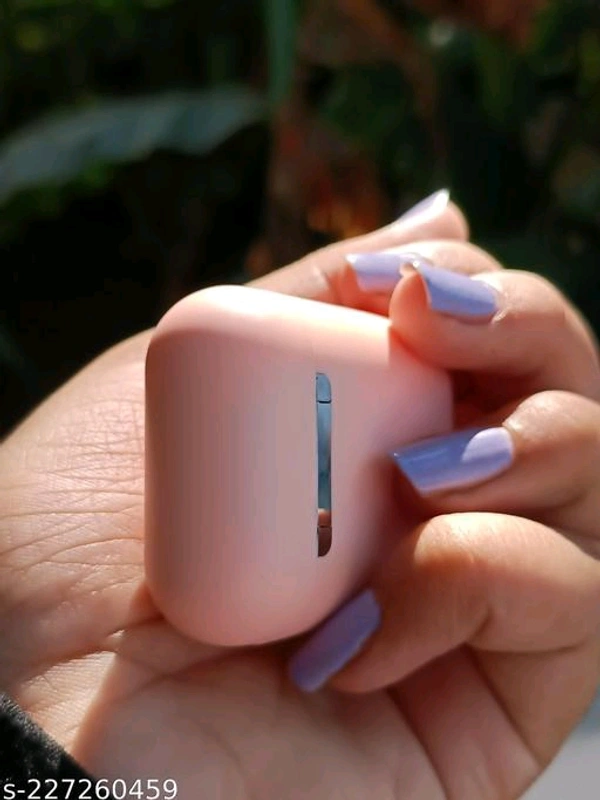 12 TWS Pink Color Airpods Bluetooth Headset  (True Wireless)Battery Charge Time: 1 HourBIS/ISI Certification Number: 616Bluetooth Range: 40mBluetooth Version: 5.0Brand: OthersCharging Type: Micro USBColor: PinkCompatibility: All SmartphonesFrequency: 50  - Pink, Size