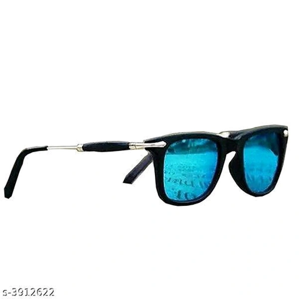  Square Shape Unisex Blue Mirrored Sunglasses for Men & Women - Pack of 1Net Quantity (N): 1Sizes:Free SizePREMIUM HIGH QUALITY SUNGLASSES WITH CASE SAME AS IMAGEUNISEX BLUE RAINBOW SUNGLASS FULL FRAME GOLD SIDES FOR PARTY OR DAILY USESize : Perfect Fit for Average; Medium and Big Faces  - Free Size