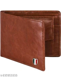  Men Artificial Leather Wallet  (3 Card Slots)Material: Faux Leather/LeatheretteNo. of Compartments: 2Pattern: SolidNet Quantity (N): 1Sizes: Free Size (Length Size: 10 cm, Width Size: 9 cm) Wallet Made in Exclusive High Quality Artificial Leather, Well Designed By Skilled Handcraft Man, Durable Cloth Lining Used, Designed To Accommod - Free Size