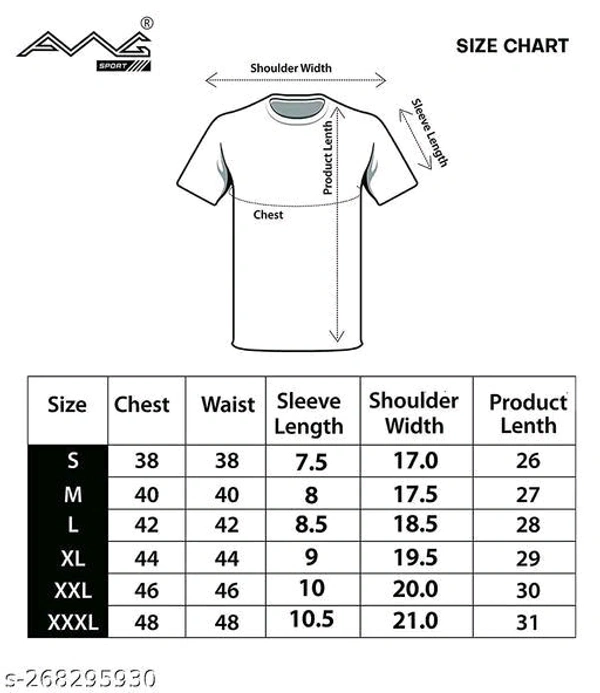  *AWG All Weather Gear Mens Stylish Casual Dryfit Polyster Printed T-shirt*Fabric: PolyesterSleeve Length: Short SleevesPattern: PrintedNet Quantity (N): 1Sizes:L (Chest Size: 42 in, Length Size: 28 in) XL (Chest Size: 44 in, Length Size: 29 in) Introducing our latest addition to the apparel collection, the DryFit Round Neck T-Shirt,  - White, M