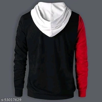  EYEBOGLER  Men's Colorblocked Hooded Neck  Red Pullovers tshirtsFabric: CottonSleeve Length: Long SleevesPattern: ColorblockedNet Quantity (N): 1Sizes:S (Chest Size: 18 in, Length Size: 26.5 in) M (Chest Size: 19 in, Length Size: 27 in) L (Chest Size: 20 in, Length Size: 27.5 in) XL (Chest Size: 21 in,  - Black, M