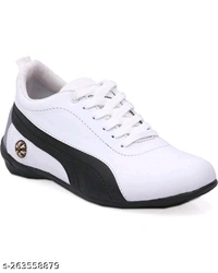 7001 white Material: Syntethic LeatherSole Material: PVCFastening & Back Detail: Lace-UpPattern: SolidNet Quantity (N): 1Sports shoes mens;casual sneakers for mensSizes: IND-6, IND-7, IND-8, IND-9, IND-10Country of Origin: India - White, 6