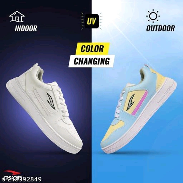  ASIAN Men's Thunder-01 Casual Sneaker Colour Changing Shoes with Extra Cushion Lightwight Lace-Up Shoes for Men's & Boy'sMaterial: SyntheticSole Material: PVCPattern: SolidFastening & Back Detail: Lace-UpNet Quantity (N): 2Sizes: IND-6, IND-7, IND-8, IND-9, IND-10 - White, 10