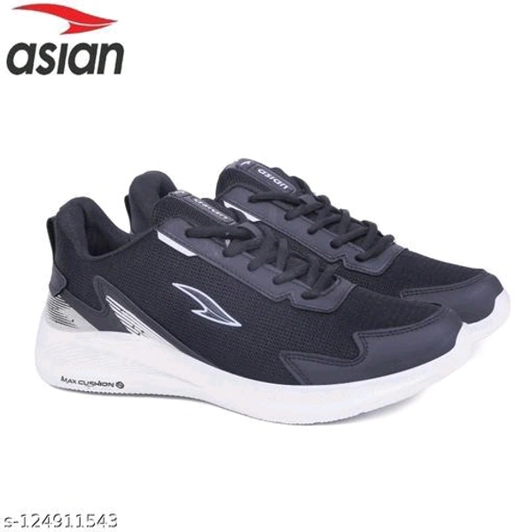  ASIAN Men's Newton-01 Sports Running Shoes For Men's & Boy's Material: MeshSole Material: EVAFastening & Back Detail: Lace-UpPattern: SolidNet Quantity (N): 1Sizes: IND-6 (Foot Length Size: 30 cm, Foot Width Size: 10 cm) IND-7 (Foot Length Size: 30 cm, Foot Width Size: 10 cm) IND-8 (Foot Length Size: 30 cm,  - Black, 7