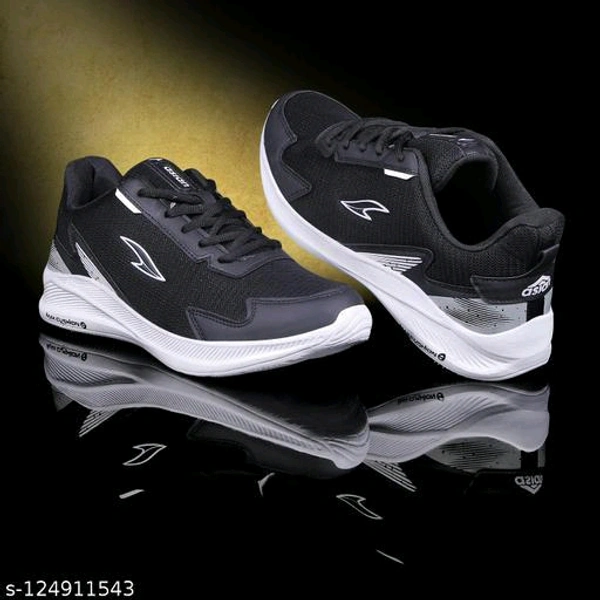  ASIAN Men's Newton-01 Sports Running Shoes For Men's & Boy's Material: MeshSole Material: EVAFastening & Back Detail: Lace-UpPattern: SolidNet Quantity (N): 1Sizes: IND-6 (Foot Length Size: 30 cm, Foot Width Size: 10 cm) IND-7 (Foot Length Size: 30 cm, Foot Width Size: 10 cm) IND-8 (Foot Length Size: 30 cm,  - Black, 8