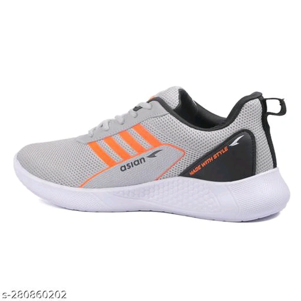  ASIAN Men's Bouncer-01 Sports Running,Walking,Gym Shoes Lightweight  Extra Comfortable  Lace-Up Casual Sneaker Shoes For Men's & Boy's Material: MeshSole Material: EVAFastening & Back Detail: Lace-UpPattern: StripedNet Quantity (N): 1 - Mercury, 6