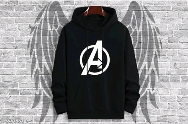  MENS PRINTED HOODIES 220GSM (PACK OF 1)Fabric: FleeceSleeve Length: Long SleevesPattern: PrintedNet Quantity (N): 1Sizes:M (Length Size: 28 in) L (Length Size: 29 in) XL (Length Size: 30 in) Glad to have this stylish sweatshirt in this moments. Team this with jeans when you’re going out for coffee with your friends. Low cost Hoodies. - Black, M