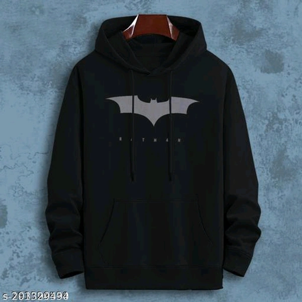 Men Cotton Blend Hooded Sweatshirt(Pack of 1)Fabric: Cotton BlendSleeve Length: Long SleevesPattern: PrintedNet Quantity (N): 1Sizes:M (Length Size: 28 in) L (Length Size: 29 in) XL (Length Size: 30 in) Country of Origin: India - Black, M