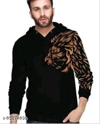 SWAGGERjns men's printed Regular fit Hooded T-shirt  Men's Full Sleeve sweatshirtSleeve Length: Long SleevesNet Quantity (N): 1Sizes:XS, S (Chest Size: 36 in, Length Size: 26 in) M (Chest Size: 38 in, Length Size: 26.5 in) L (Chest Size: 40 in, Length Size: 27  - Black, L