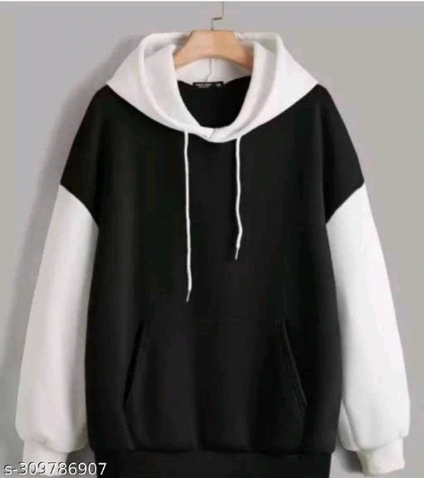 Black Diamond Stitched Hoodie for men and women Fabric: FleeceSleeve Length: Long SleevesPattern: ColorblockedNet Quantity (N): 1Sizes:S (Length Size: 24 in) M (Length Size: 25 in) L (Length Size: 26 in) XL (Length Size: 27 in) Step up your fashion game with our trendy and classy White and Black Stitched Hoodie - Black, S