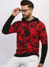  Trendy Ravishing Men SweatshirtsFabric: CottonSleeve Length: Long SleevesPattern: PrintedNet Quantity (N): 1Sizes:S (Chest Size: 36 in, Length Size: 28 in) M (Chest Size: 38 in, Length Size: 28 in) L (Chest Size: 40 in, Length Size: 28 in) XL (Chest Size: 42 in, Length Size: 28 in) Country of Origin: India - Red, M
