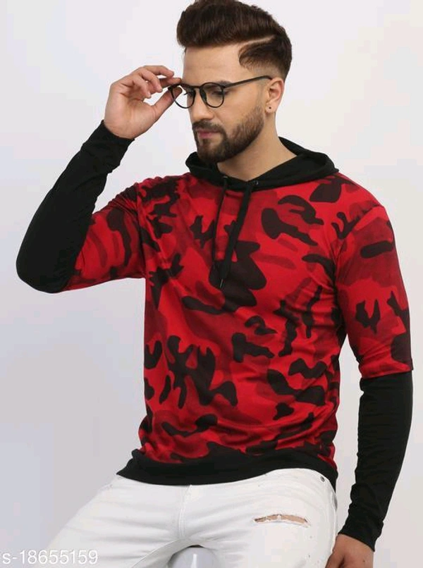  Trendy Ravishing Men SweatshirtsFabric: CottonSleeve Length: Long SleevesPattern: PrintedNet Quantity (N): 1Sizes:S (Chest Size: 36 in, Length Size: 28 in) M (Chest Size: 38 in, Length Size: 28 in) L (Chest Size: 40 in, Length Size: 28 in) XL (Chest Size: 42 in, Length Size: 28 in) Country of Origin: India - Red, M