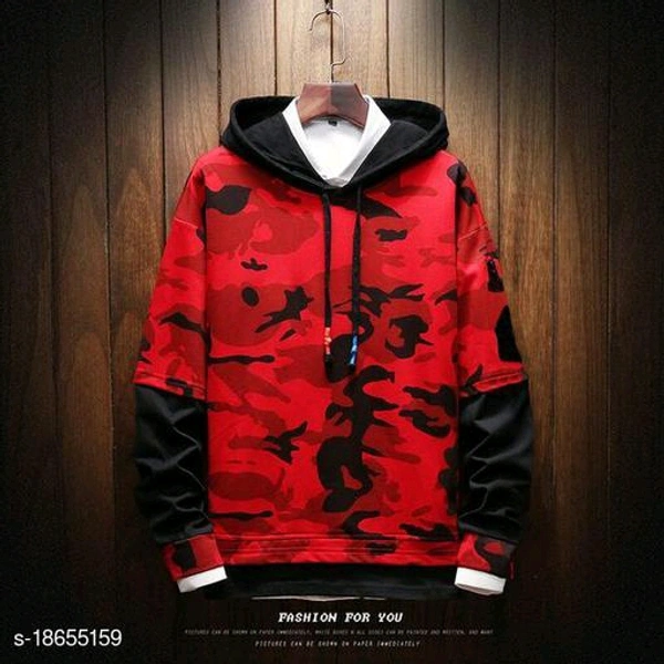 Trendy Ravishing Men SweatshirtsFabric: CottonSleeve Length: Long SleevesPattern: PrintedNet Quantity (N): 1Sizes:S (Chest Size: 36 in, Length Size: 28 in) M (Chest Size: 38 in, Length Size: 28 in) L (Chest Size: 40 in, Length Size: 28 in) XL (Chest Size: 42 in, Length Size: 28 in) Country of Origin: India - Red, XL
