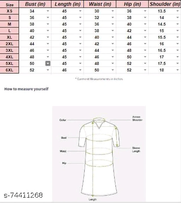 Laining Heavy Digital Print KurtiName: Laining Heavy Digital Print KurtiFabric: CrepeSleeve Length: Three-Quarter SleevesPattern: PrintedCombo of: SingleSizes:S (Bust Size: 36 in) XL (Bust Size: 42 in) XS (Bust Size: 34 in) L (Bust Size: 40 in) M (Bust Size: 38 in) XXL (Bust Size: 44 in) - Black, M