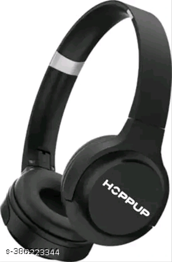 HOPPUP SONIC with 20 Hours Play Time Bluetooth Headset  (Black, On the Ear) - Black
