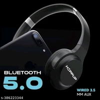 HOPPUP SONIC with 20 Hours Play Time Bluetooth Headset  (Black, On the Ear) - Black