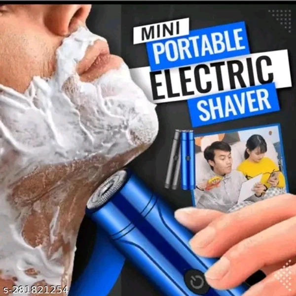 HIGHEX MAXTOP MINI SHAVER FOR MEN AND WOMEN BEARD USE,UNDER ARM USE PROFESSIONAL PRODUCT UNISEX PRODUCT FOR BOTH BOYS AND GIRLS (BLUE) and black  - Black