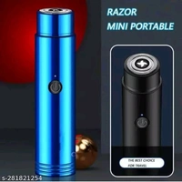 HIGHEX MAXTOP MINI SHAVER FOR MEN AND WOMEN BEARD USE,UNDER ARM USE PROFESSIONAL PRODUCT UNISEX PRODUCT FOR BOTH BOYS AND GIRLS (BLUE) and black  - Blue
