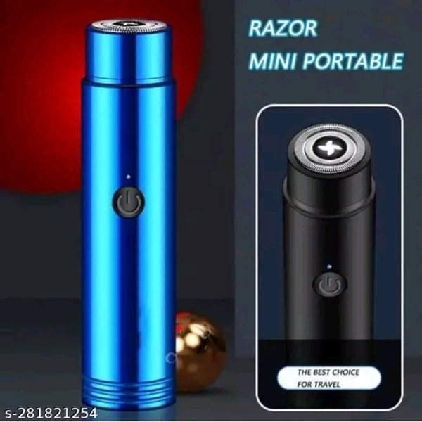 HIGHEX MAXTOP MINI SHAVER FOR MEN AND WOMEN BEARD USE,UNDER ARM USE PROFESSIONAL PRODUCT UNISEX PRODUCT FOR BOTH BOYS AND GIRLS (BLUE) and black  - Blue