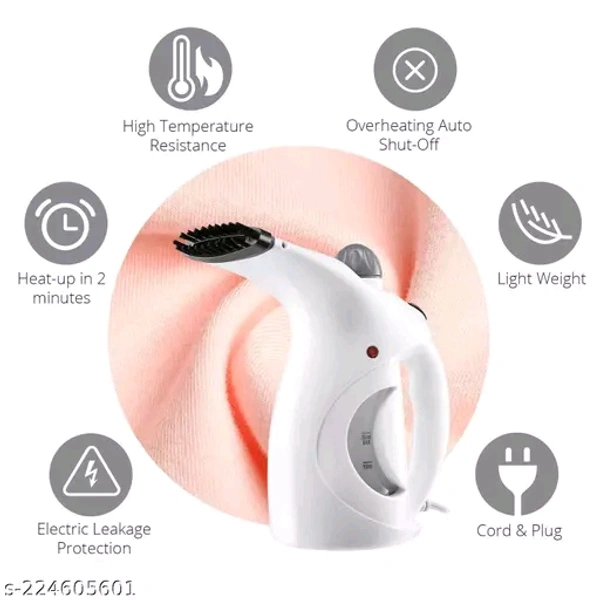 MEXONIC Steamer for Facial Handheld Garment for Clothes Portable Fabric Steam Brush, Facial Steamer for Nose, Cold and Cough, steam machine facial steamer for face steamer steam garment steamer fabric steamer handheld steamer face hand steamer and hair portable steamer (Multicolor)