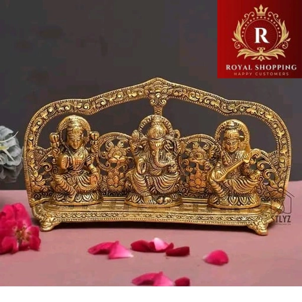 Laxmi Ganesh Saraswati frame darbar Idol Set Decorative Showpiece ,Home decoration , Temple decoration, Room decoration,Gift item,Office decoration