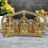 Laxmi Ganesh Saraswati frame darbar Idol Set Decorative Showpiece ,Home decoration , Temple decoration, Room decoration,Gift item,Office decoration