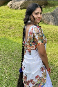 Printed lehenga choli for navratri
 - Un-stiched