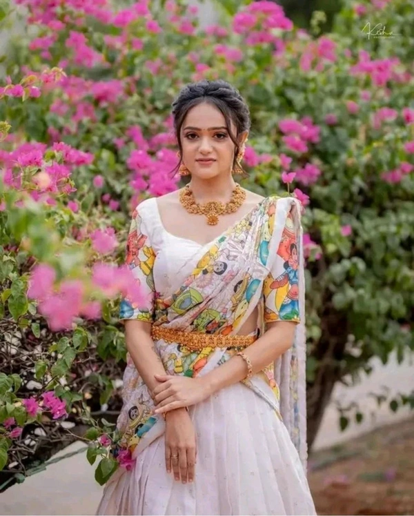 Printed lehenga choli for navratri
 - Un-stiched