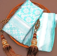 Trending Banarasi Silk Saree With Blouse 
 - Free Size