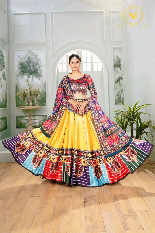 Lehenga Special Collection Digital Printed Attractive Party Wear & Sider Wear Lehenga choli - Semi Stitched