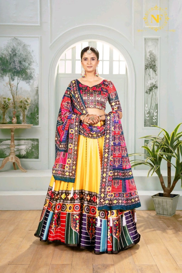 Lehenga Special Collection Digital Printed Attractive Party Wear & Sider Wear Lehenga choli - Semi Stitched