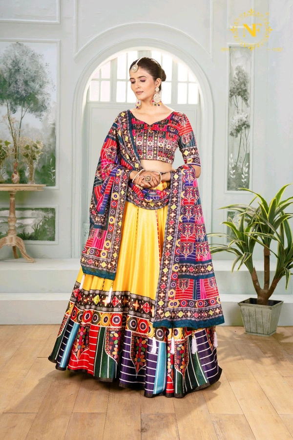 Lehenga Special Collection Digital Printed Attractive Party Wear & Sider Wear Lehenga choli - Semi Stitched