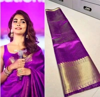 BANARSI CELEBRITY INSPIRED SOFT SILK SARI - Free Size
