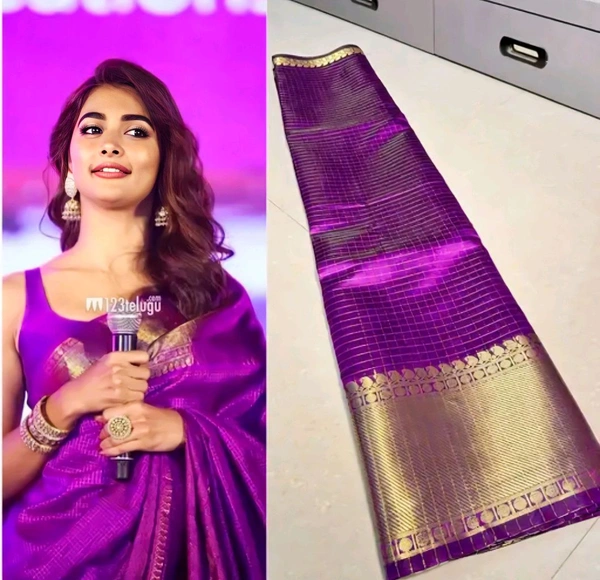 BANARSI CELEBRITY INSPIRED SOFT SILK SARI - Free Size