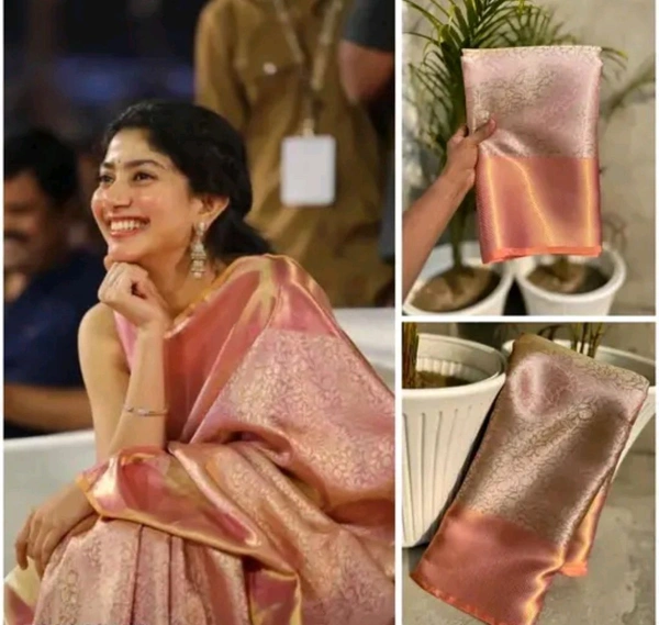 ✨ Sai Pallavi-Inspired Tissue Silk Saree ✨
