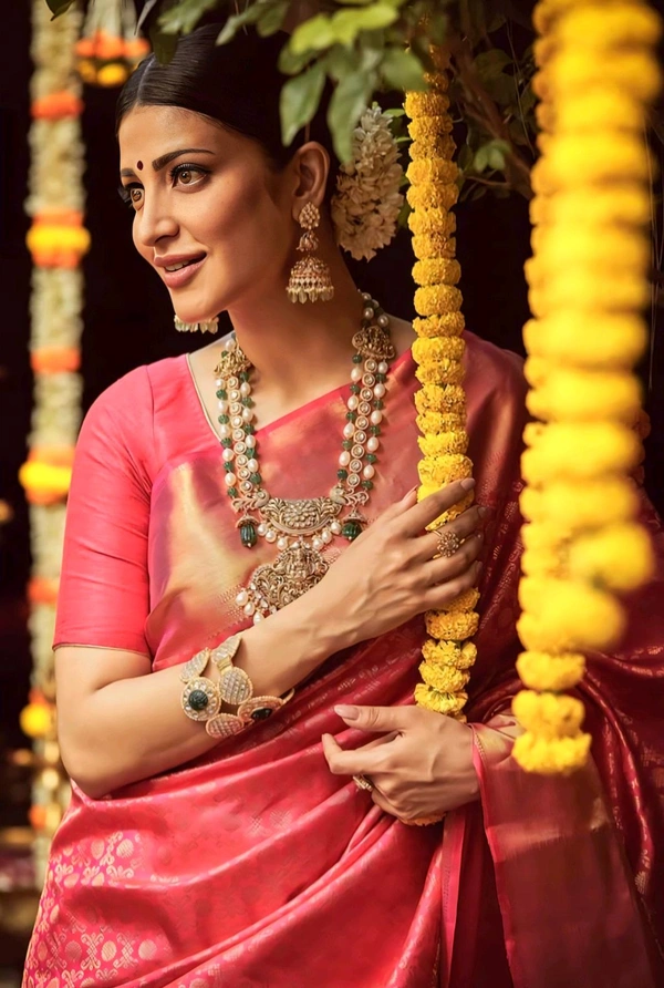 ✨ Shruti Haasan Inspired Banarasi Saree ✨