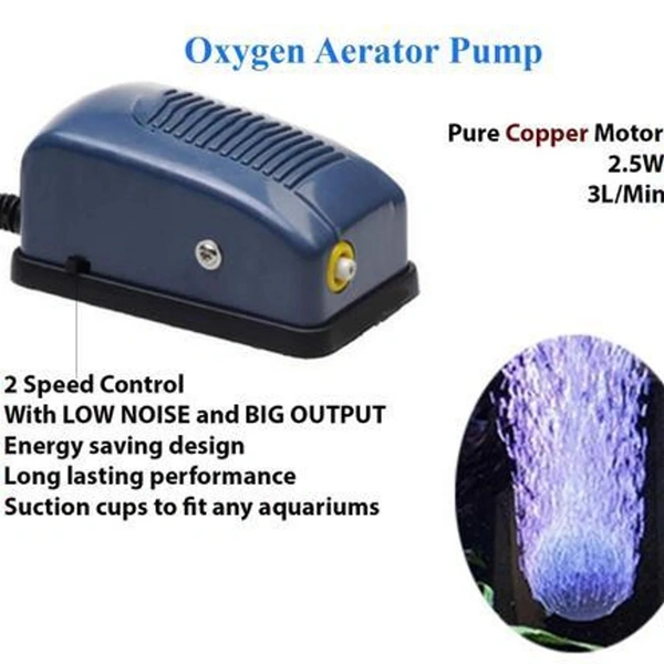 Oxygen Pump One Side  - With 1" Length Pipe &Stone