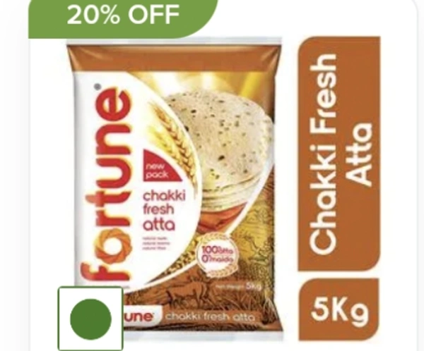 Fortune Chakki Fresh Atta  - 5Kg
