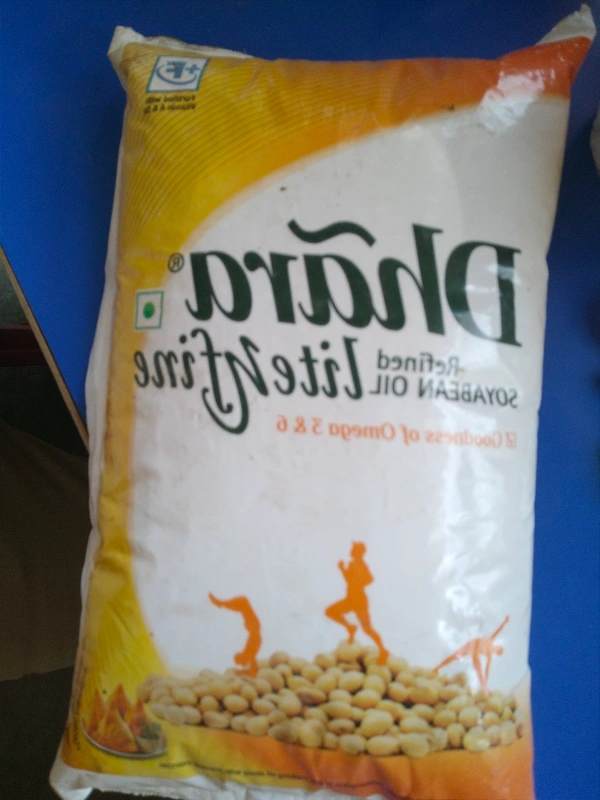 Dhara Refined Soyabean Oil  - 1 L Pouch