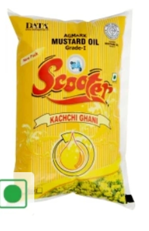 Scooter Mustard Oil Grand -1 Kachchi Ghani  - 1L Pouch