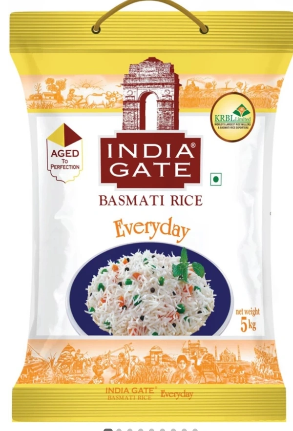 INDIA GATE Everyday Basmati Rice(Medium Grain Row )5kg