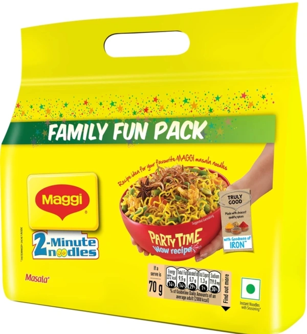 Maggie 2-Minutu Masala Noodles .Easy to Make Instant Noodles Vegetarian - 560g