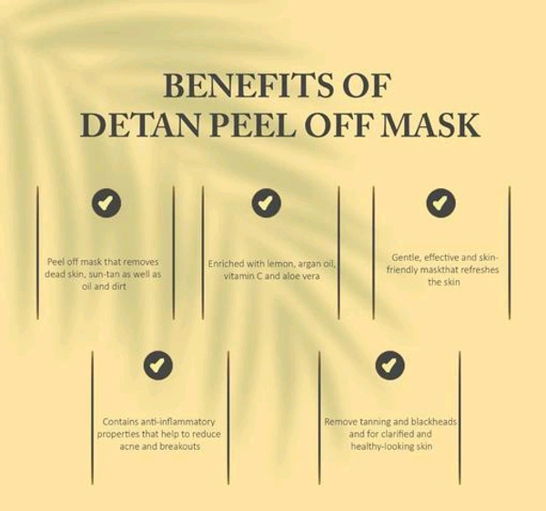 Pure Glow Golden And De-Tan Peel Off Mask😍